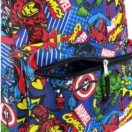 Avengers Classic Heroes Action Collage All Over Print 16" Backpack